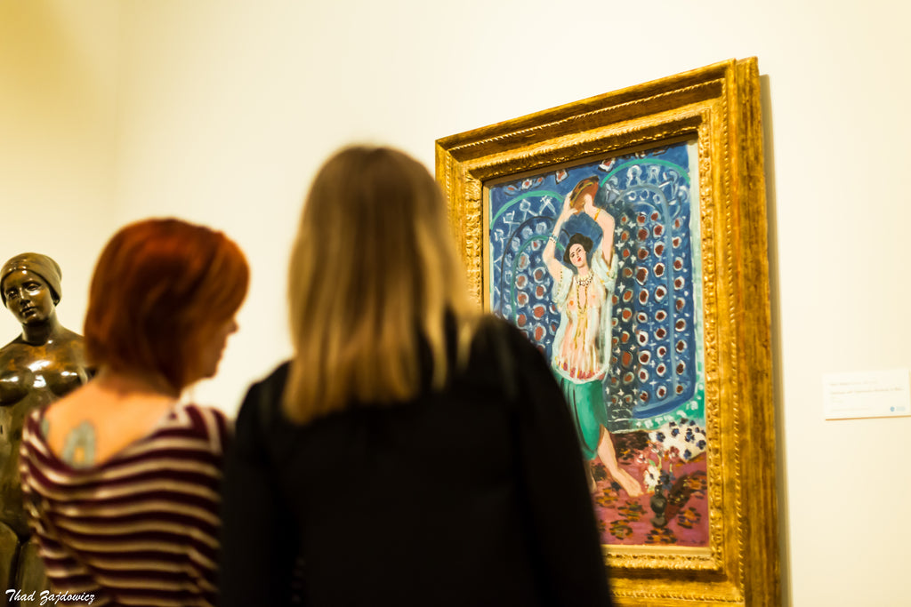 Odaliska s tamburínem (Harmonie v modré) - Henri Matisse