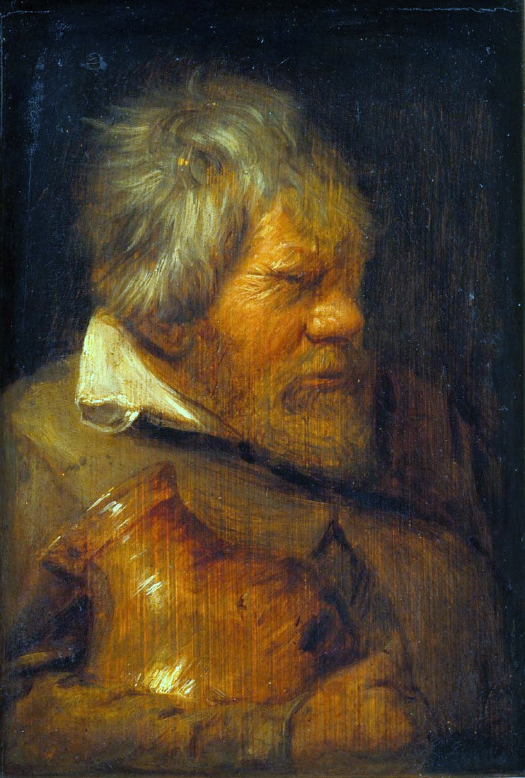 Vieil homme à barbe - Adriaen Brouwer