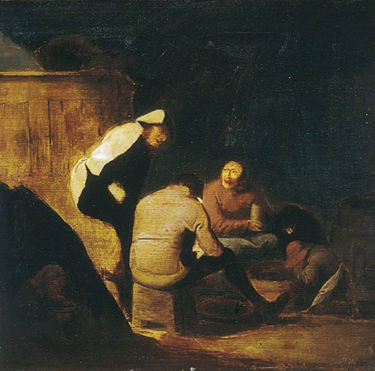 Intérieur, joueurs ambulants - Adriaen Brouwer