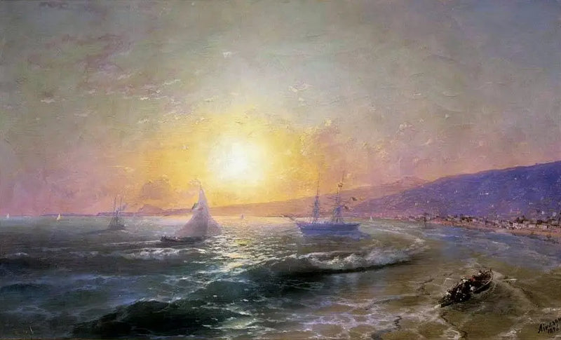 Zátoka při úsvitu. - Ivan Aivazovskij