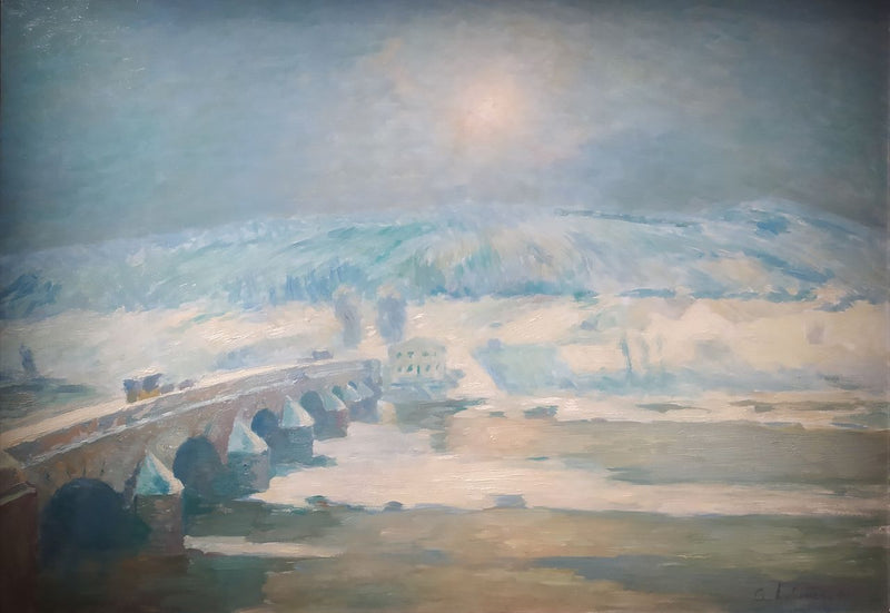 Le pont sur l'Allier à Pont-du-Château (1885) - Albert Lebourg