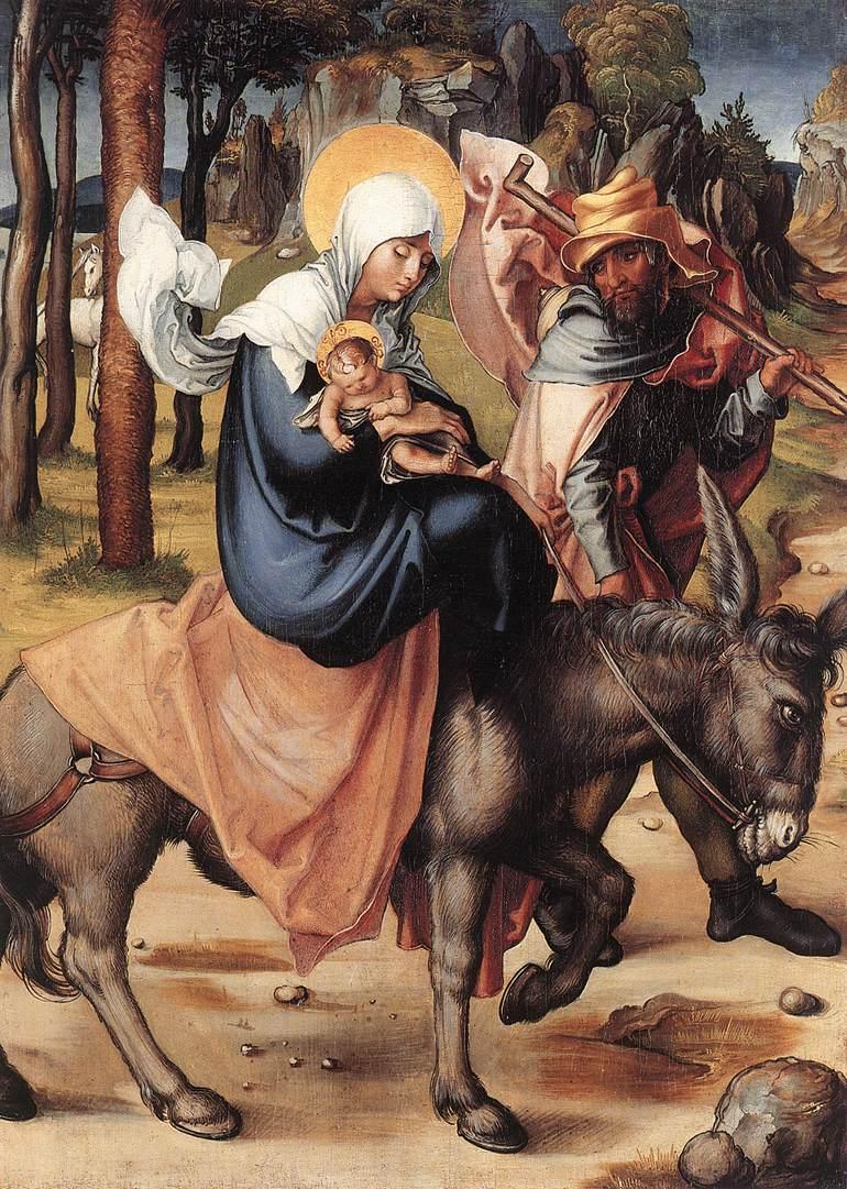 Sedm bolestí Panny Marie: Útěk do Egypta - Albrecht Dürer