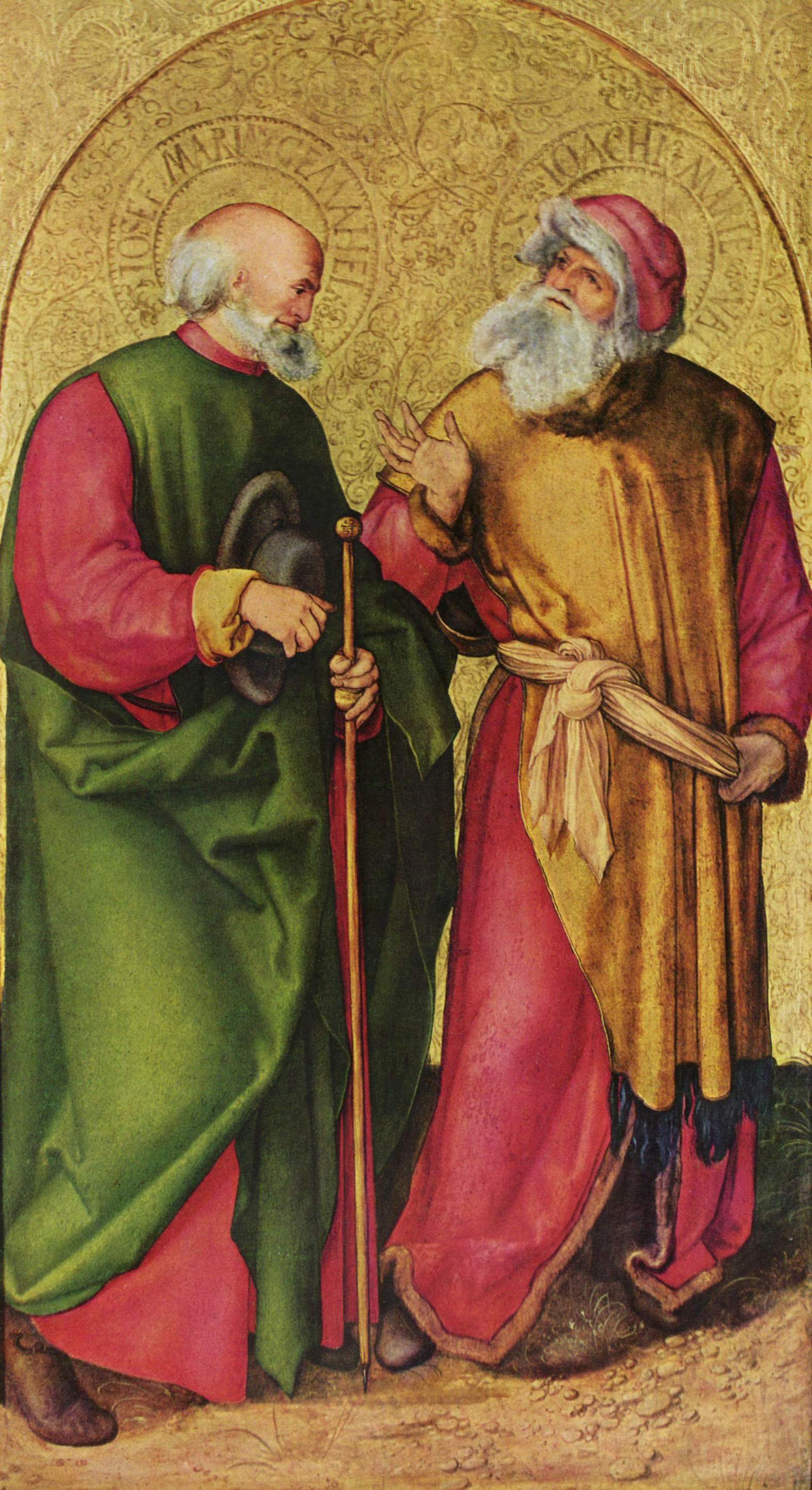 Jabachův oltář: Svatí Josef a Jáchym - Albrecht Dürer