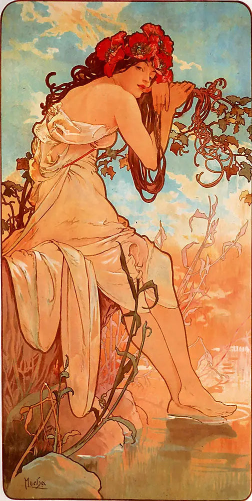 Léto - Alphonse Mucha