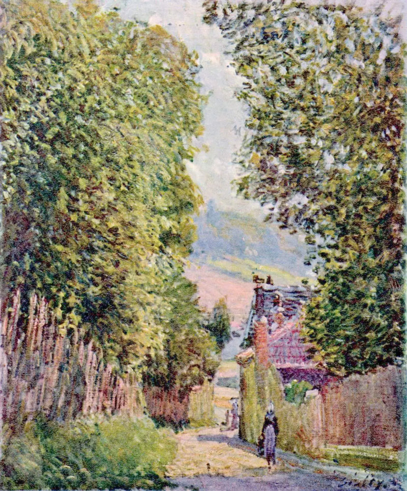 Ulice v Louveciennes - Alfred Sisley