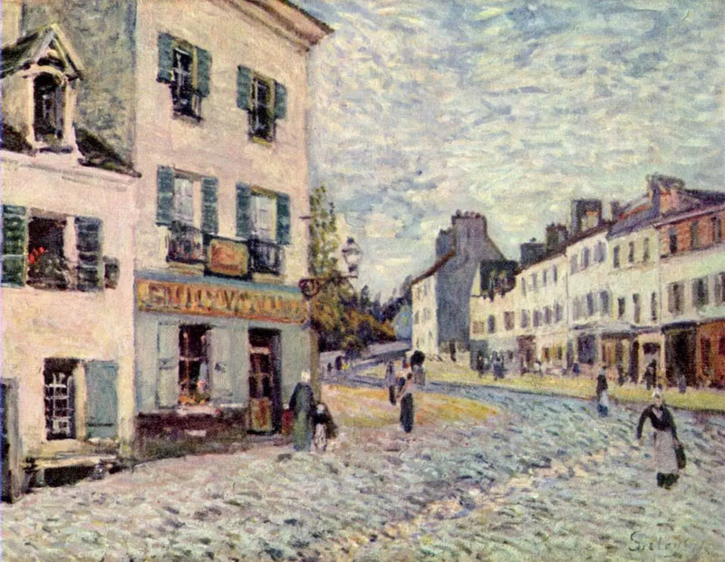 Ulice v Marly - Alfred Sisley