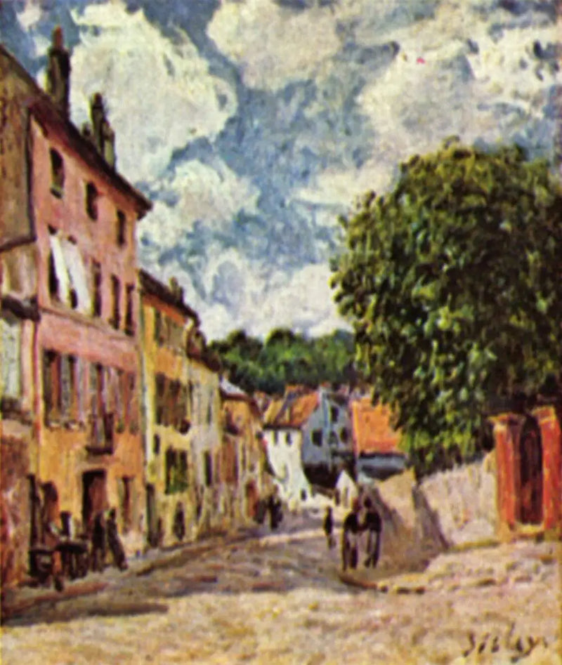Ulice de Moret-sur-Loing - Alfred Sisley