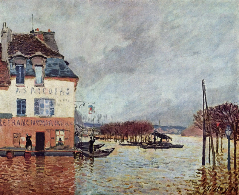 Povodeň v Port-Marly - Alfred Sisley