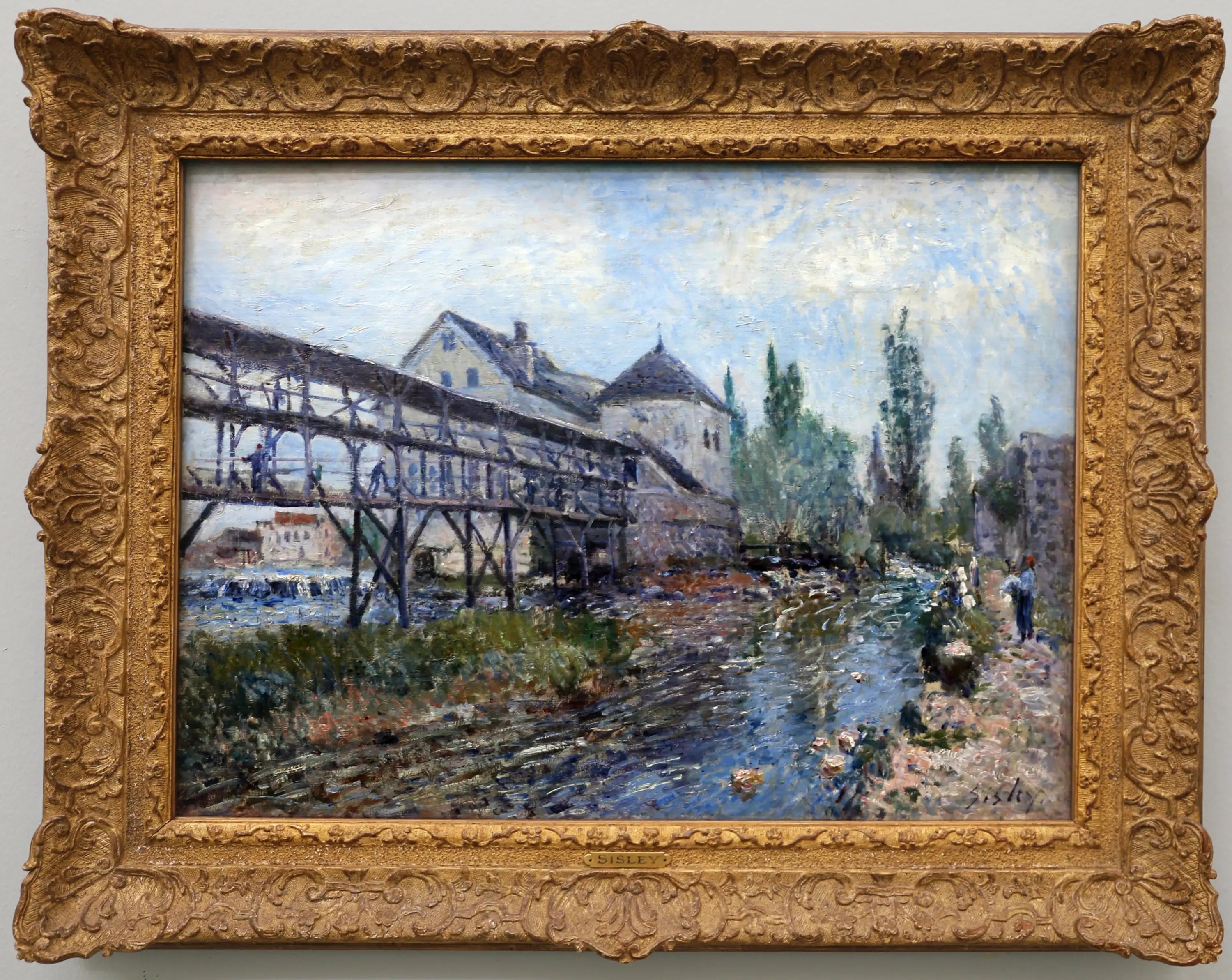 Reproduction du tableau « Le Moulin Provencher à Moret - Alfred Sisley » par Alpha Reproduction en peinture à l’huile