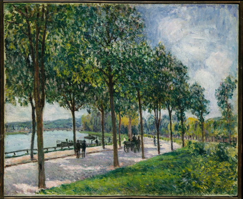 Alej kaštanů - Alfred Sisley