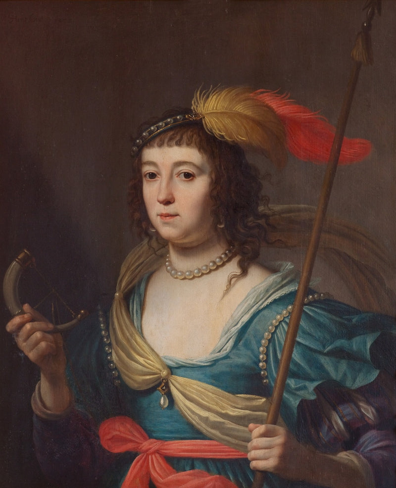 Amálie von Solms v roli Diany - Gerrit van Honthorst