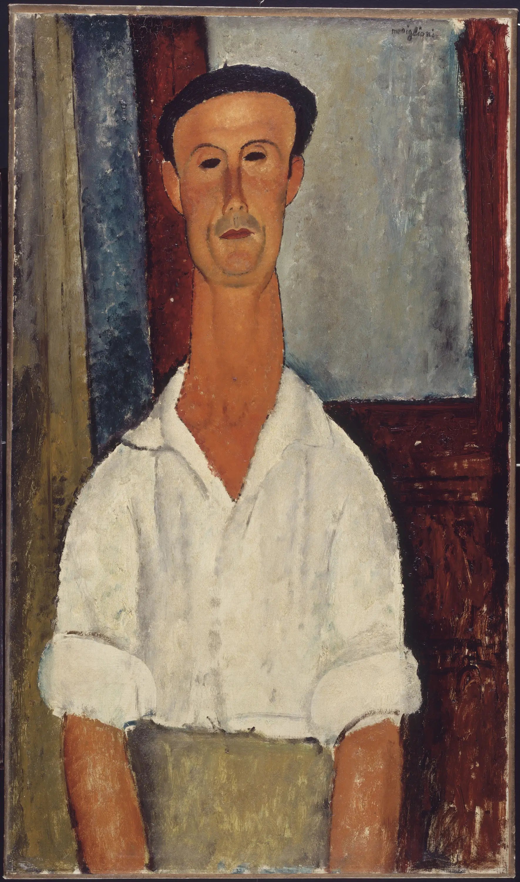 Reproduction du tableau « Gaston Modot - Amedeo Modigliani » par Alpha Reproduction en peinture à l’huile