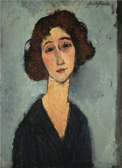 Reproduction du tableau « Jeune Femme (Totote de la Gaîté) - Amedeo Modigliani » par Alpha Reproduction en peinture à l’huile