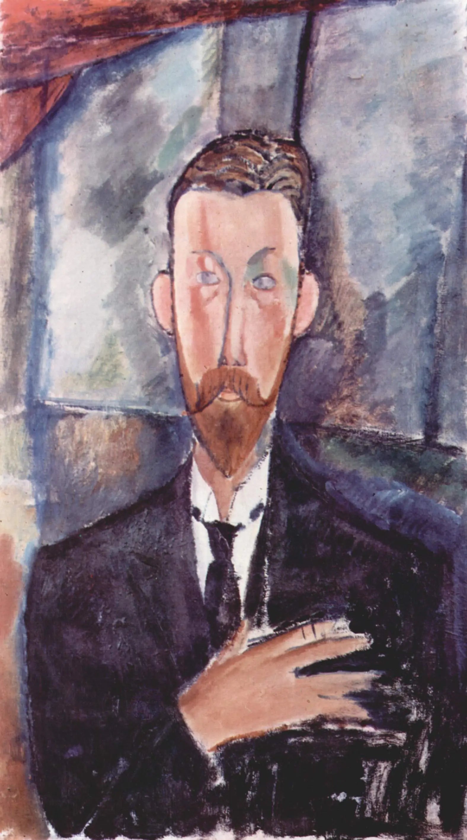 Reproduction du tableau « Paul Alexandre devant un vitrage - Amedeo Modigliani » par Alpha Reproduction en peinture à l’huile