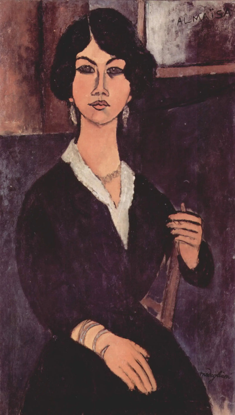 Almaiisa sedící - Amedeo Modigliani