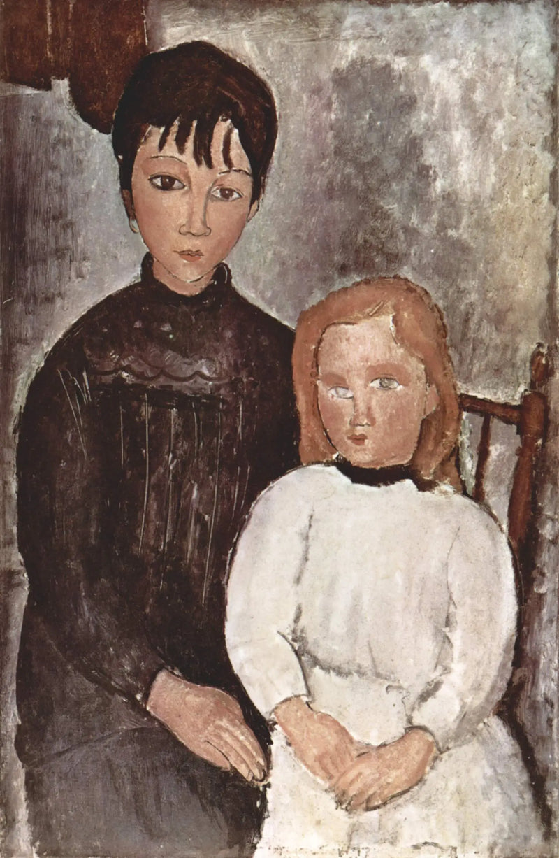 Dvě dívky - Amedeo Modigliani