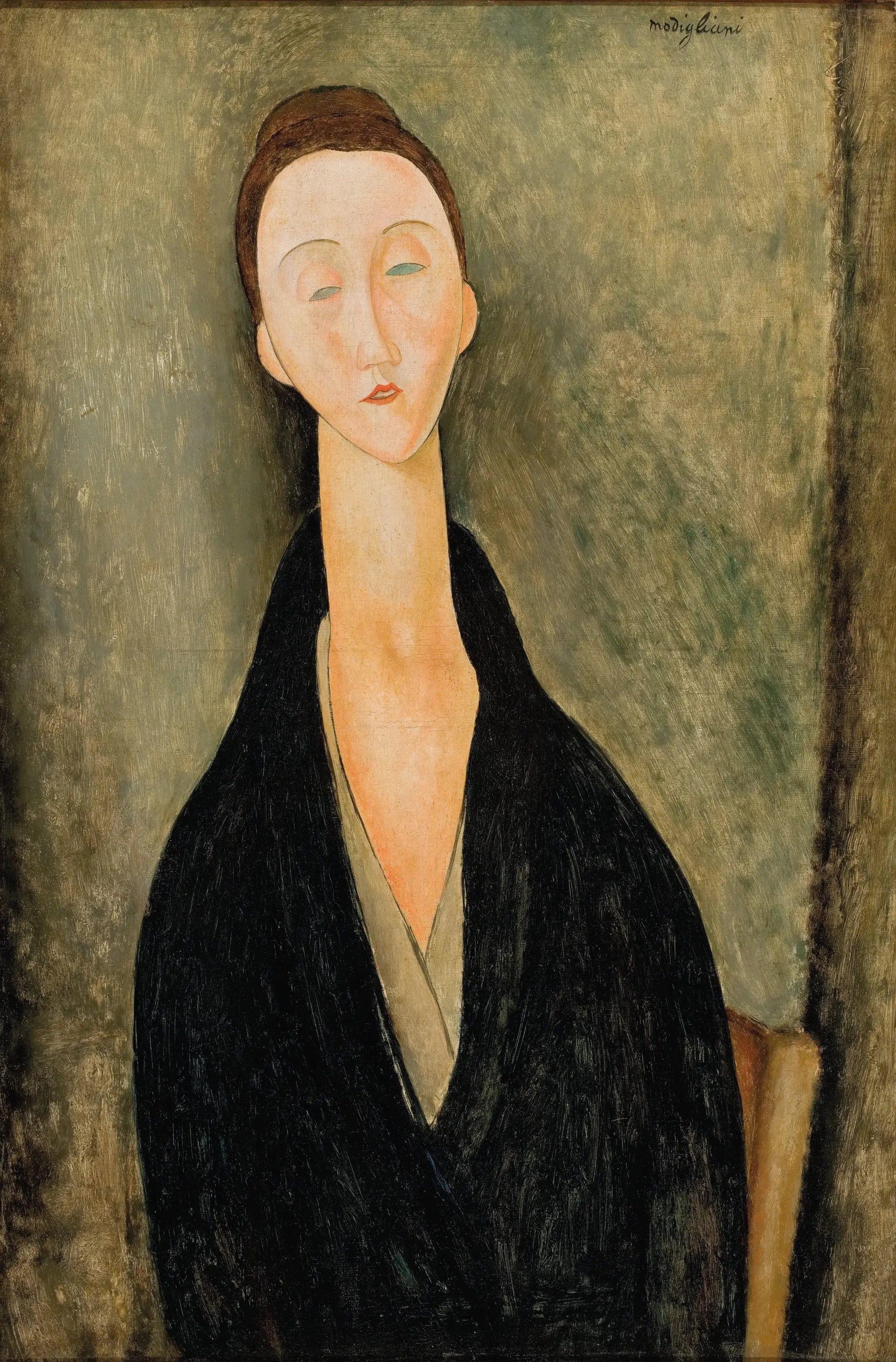 Reproduction du tableau « Lunia Czechowska - Amedeo Modigliani » par Alpha Reproduction en peinture à l’huile