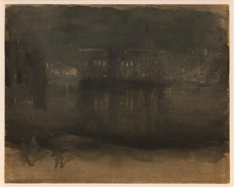Amsterdamský noční obraz - James Abbott McNeill Whistler