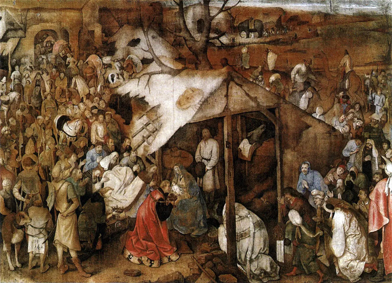 Uctívání tří králů - Pieter Brueghel starší