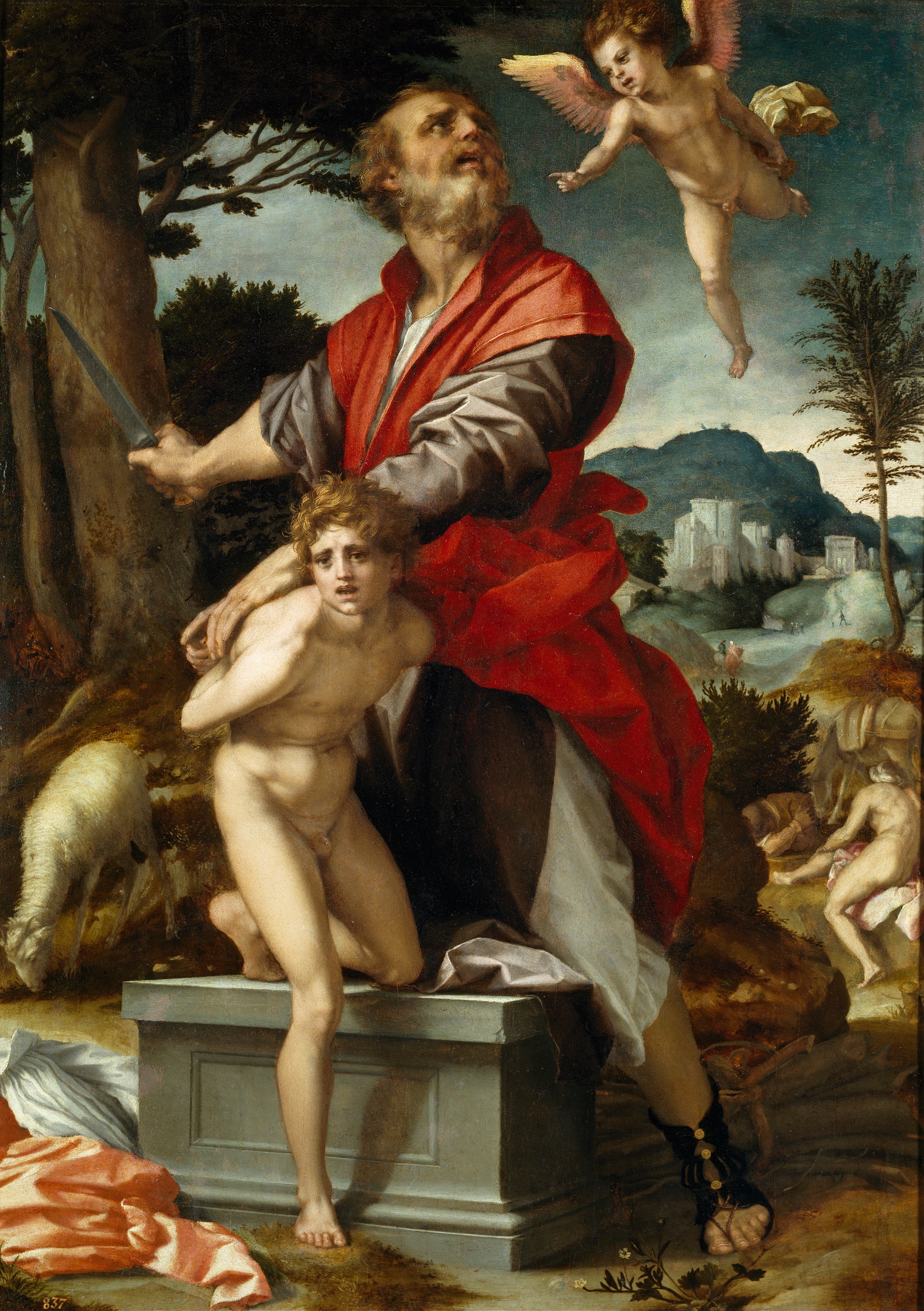 Le sacrifice d'Isaac - Andrea del Sarto