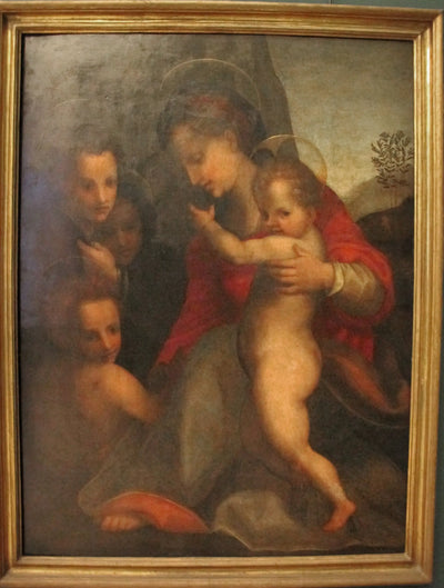 La Vierge à l’Enfant avec l’Enfant Saint Jean et des anges - Andrea del Sarto - Alpha Reproduction