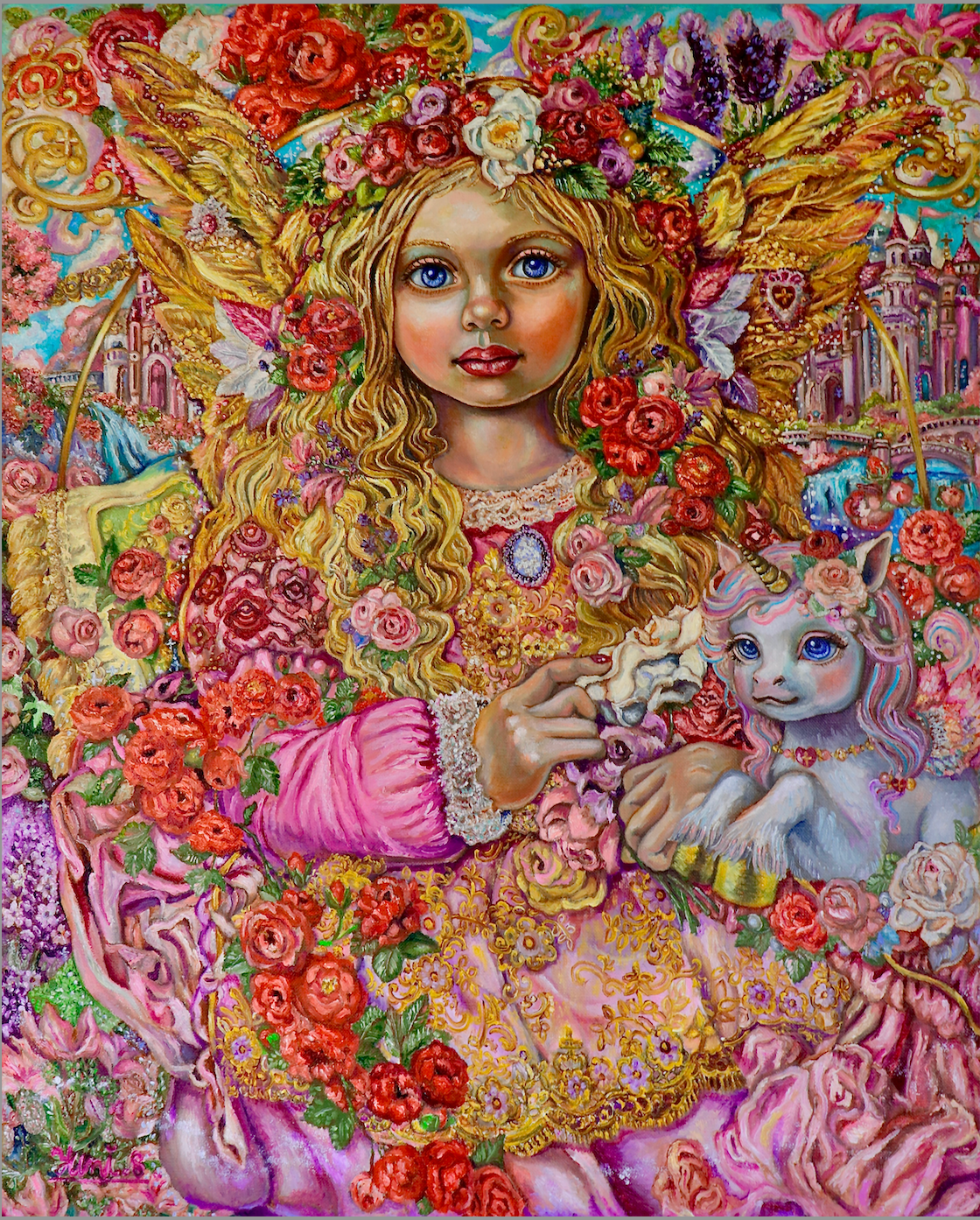 Ange rose et lavande pour mai et juin - Yumi Sugai