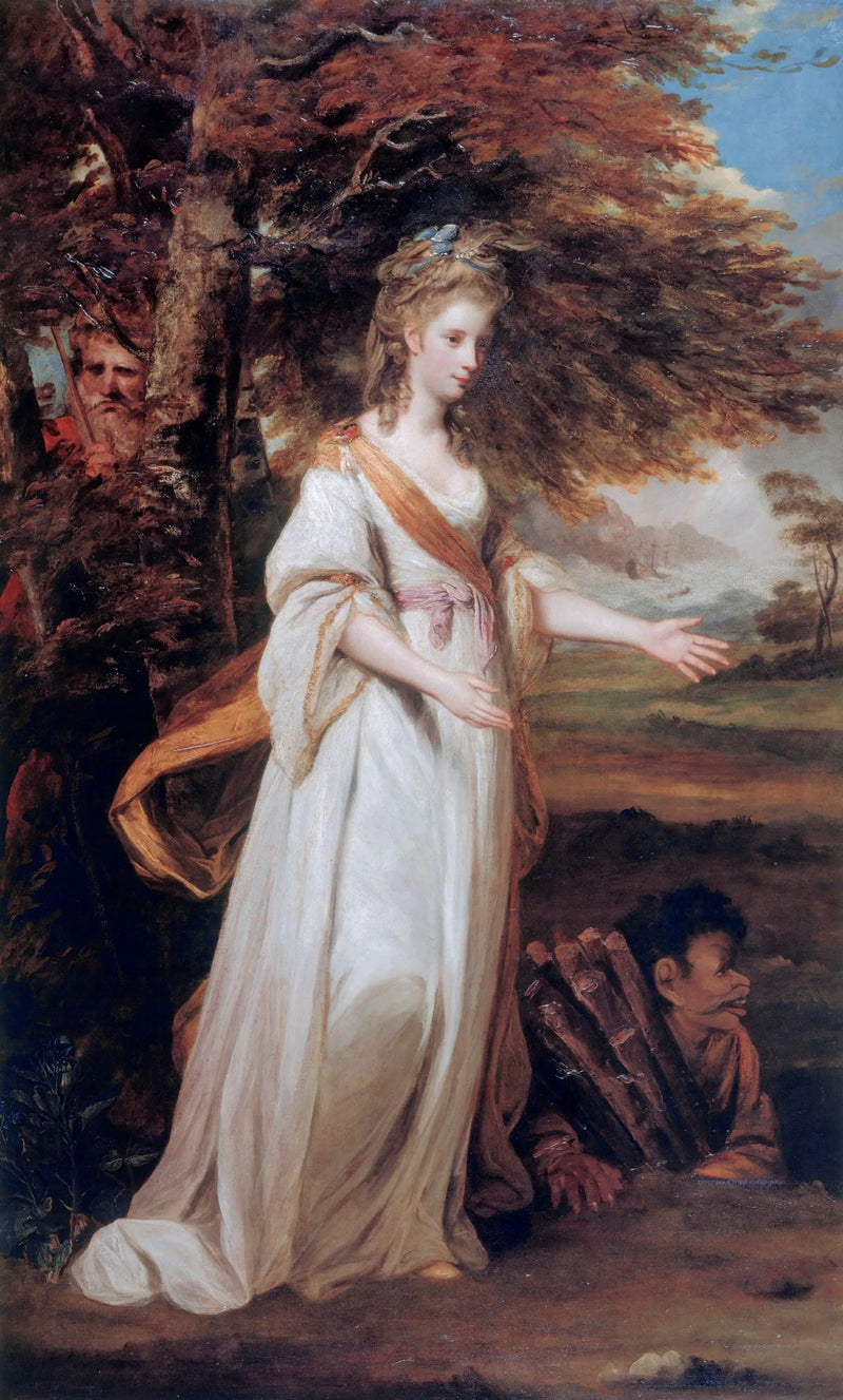 Mme Tollemache v roli Mirandy - Joshua Reynolds