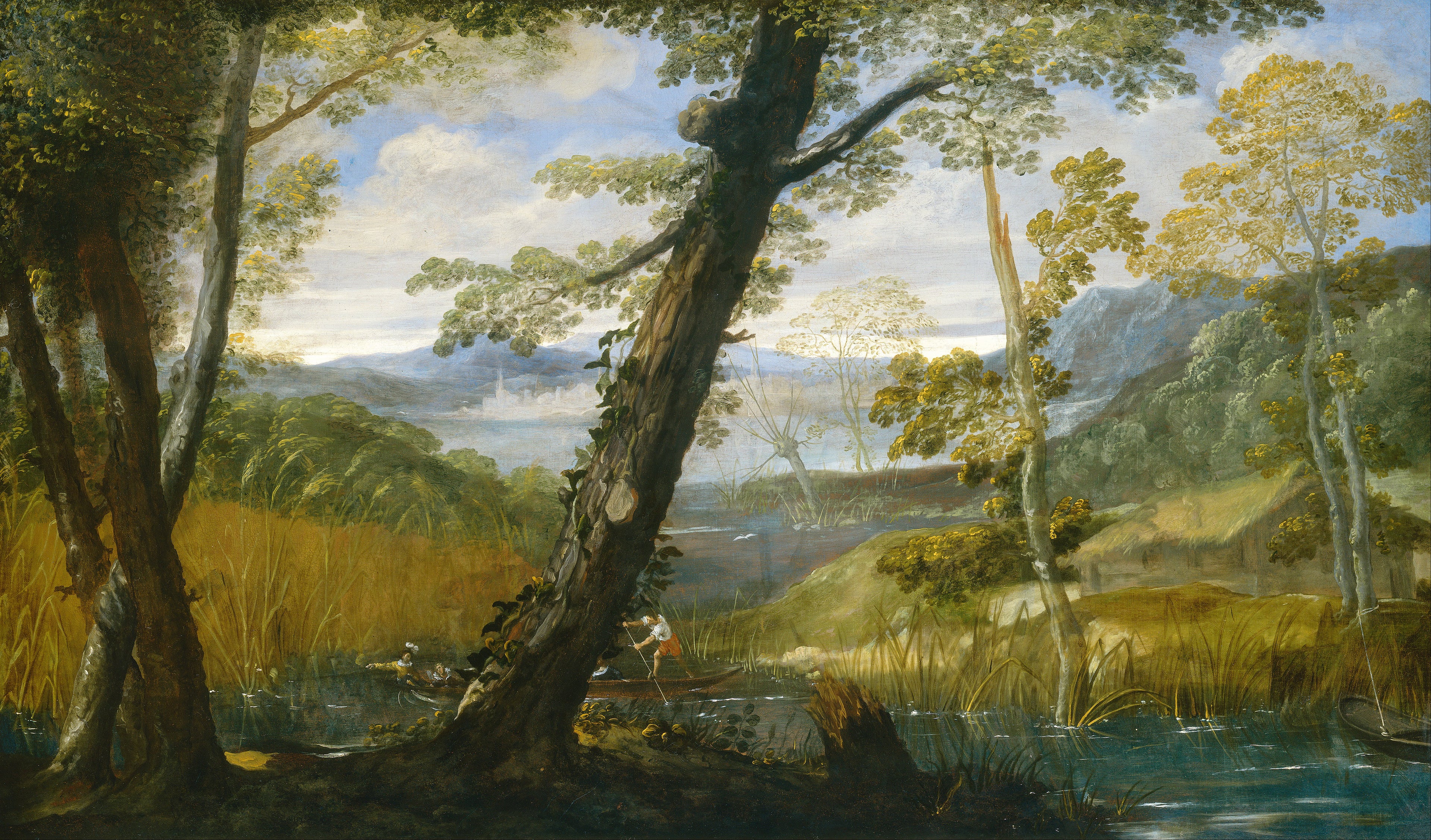 Paysage fluvial - Annibale Carracci