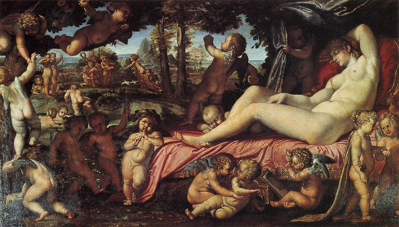 Spící Venuše s Amorami - Annibale Carracci