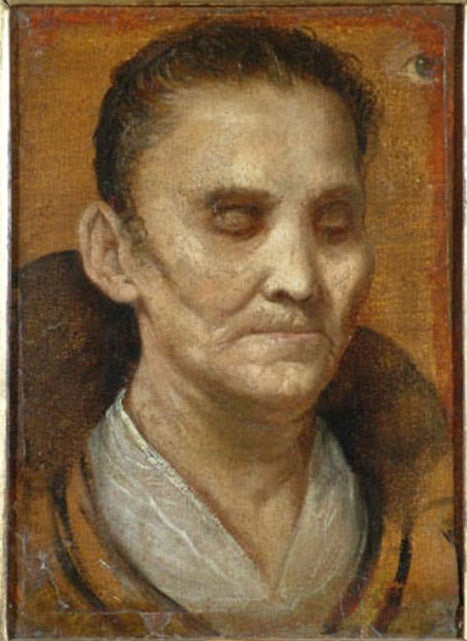 Portrait d'une femme aveugle - Annibale Carracci