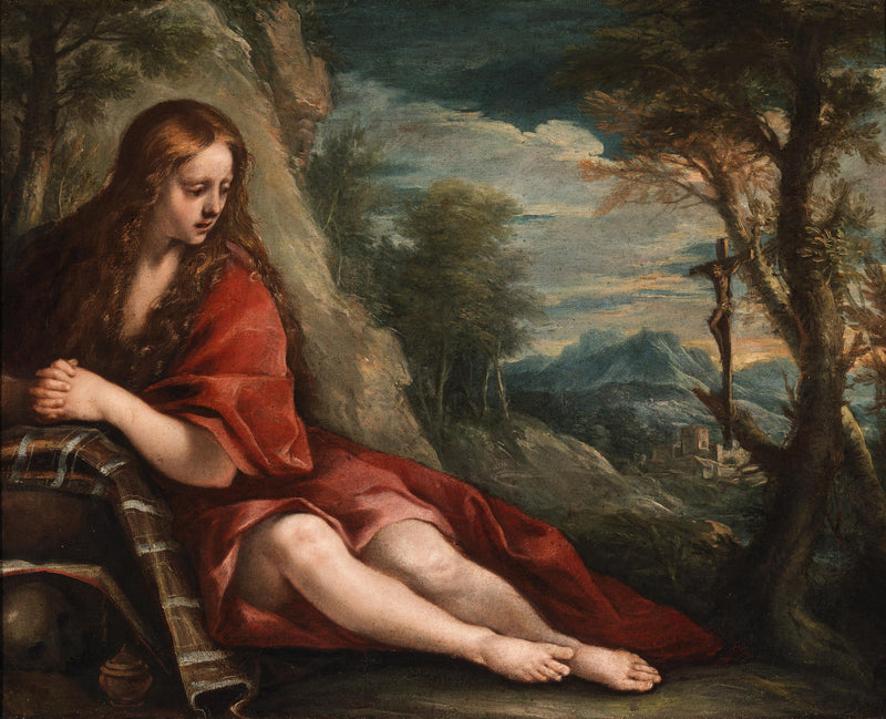 Svatá Marie-Magdalenka na poušti - Annibale Carracci