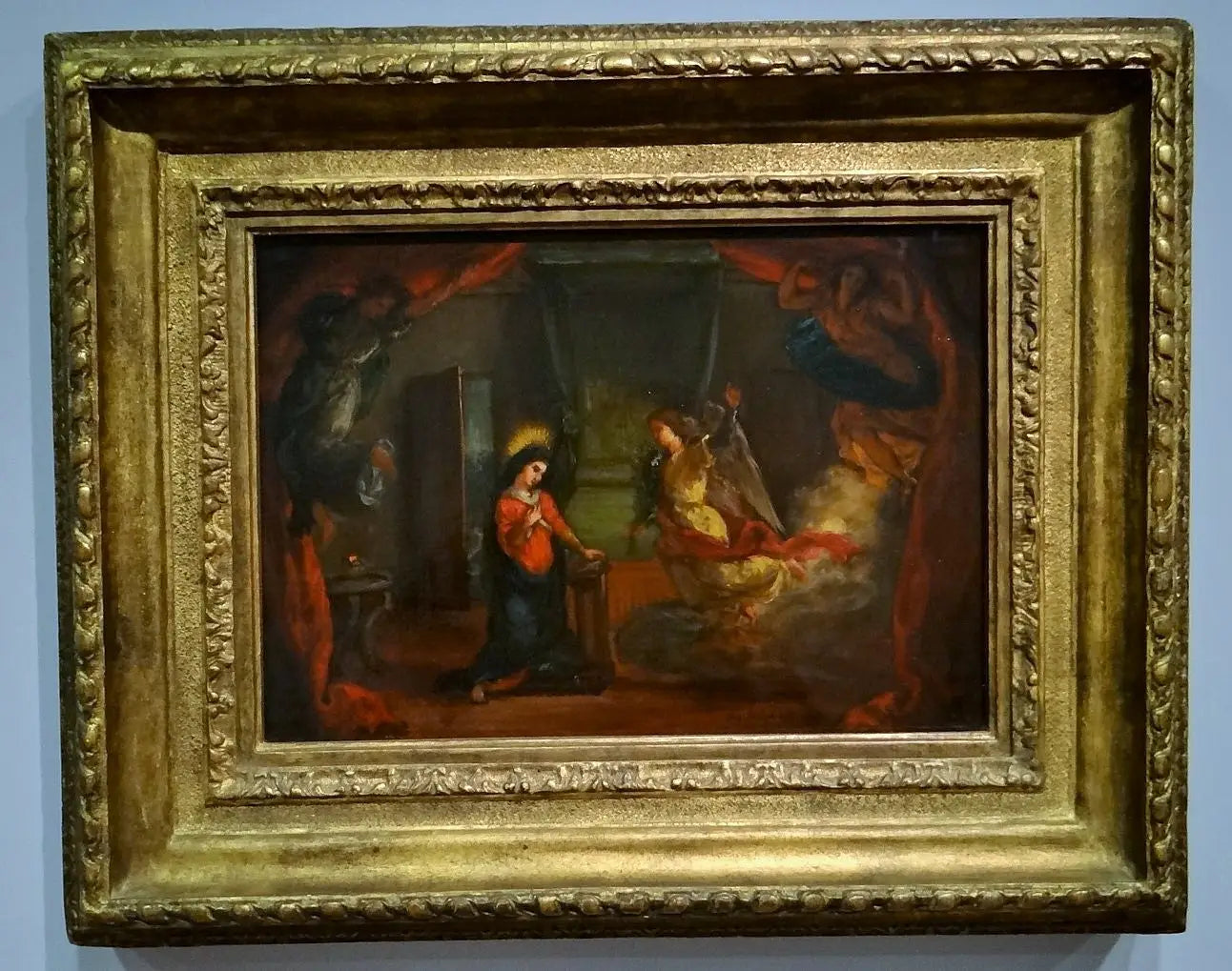 Reproduction du tableau « Annonciation - Eugène Delacroix » par Alpha Reproduction en peinture à l’huile