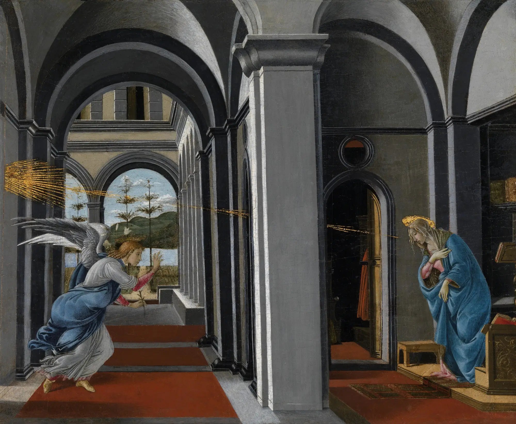L’Annonciation de la église florentine de San Barnaba - Sandro Botticelli - Alpha Reproduction