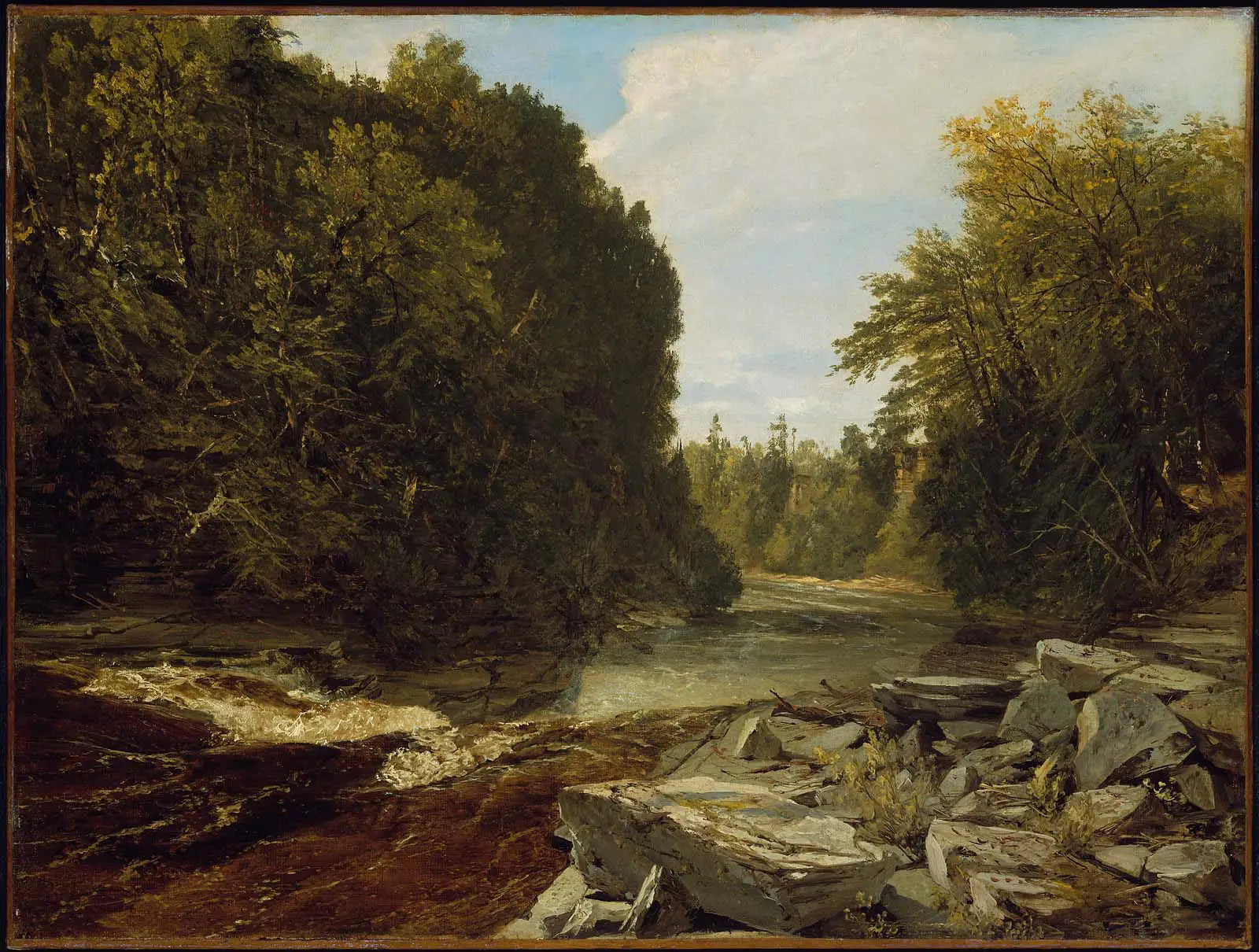 Chutes de Trenton New York - John Frederick Kensett - Alpha Reproduction