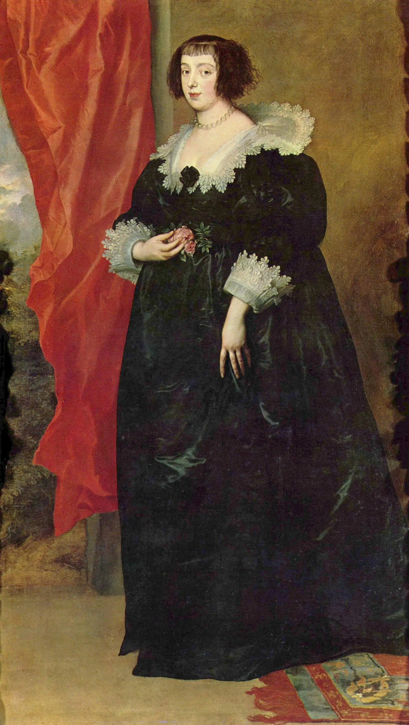 Portrét Marguerite de Lorraine - Antoine van Dyck