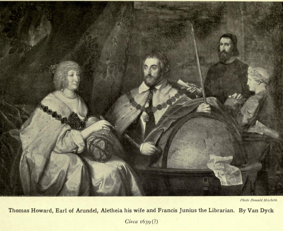 Thomas Howard, 2e comte d'Arundel (1585-1646) et son épouse Lady Alethea Talbot, comtesse d'Arundel (c.1590-1654) avec peut-être Francis Junius (1589-1677) ou William Petty - Antoine van Dyck