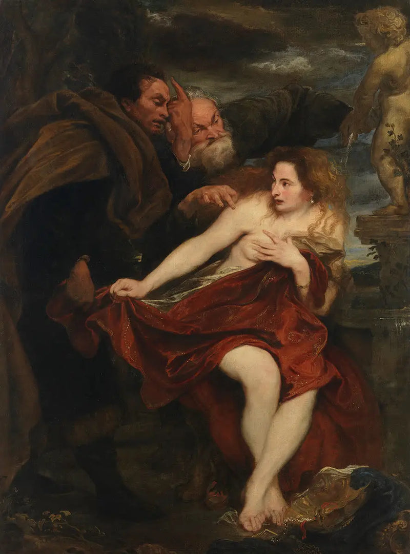 Suzanne a staršími lidmi - Antoine van Dyck