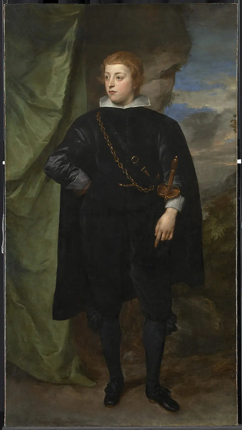 Portrét Carla Emanuele d'Este, markýze z Borgomanera (1622-1695) - Antoine van Dyck