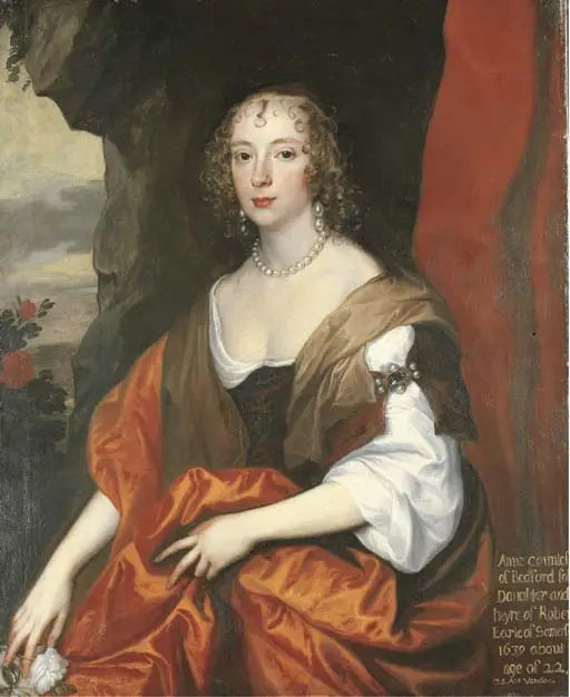 Portrét Anne Carr, lady Russell - Antoine van Dyck