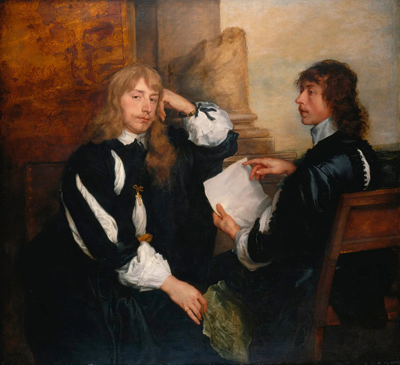Thomas Killigrew a William, lord Crofts (?) - Antoine van Dyck