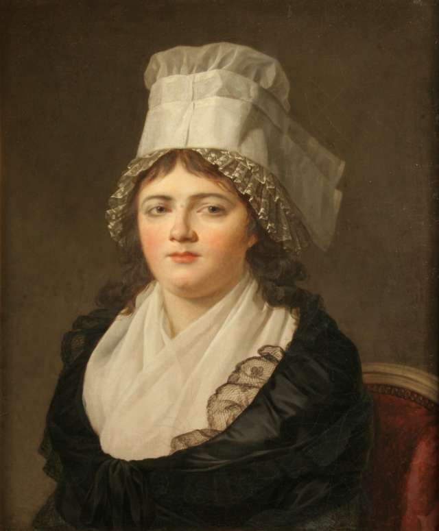 Reproduction du tableau « Portrait d'Antoinette Gabrielle Danton - Jacques-Louis David » par Alpha Reproduction en peinture à l’huile