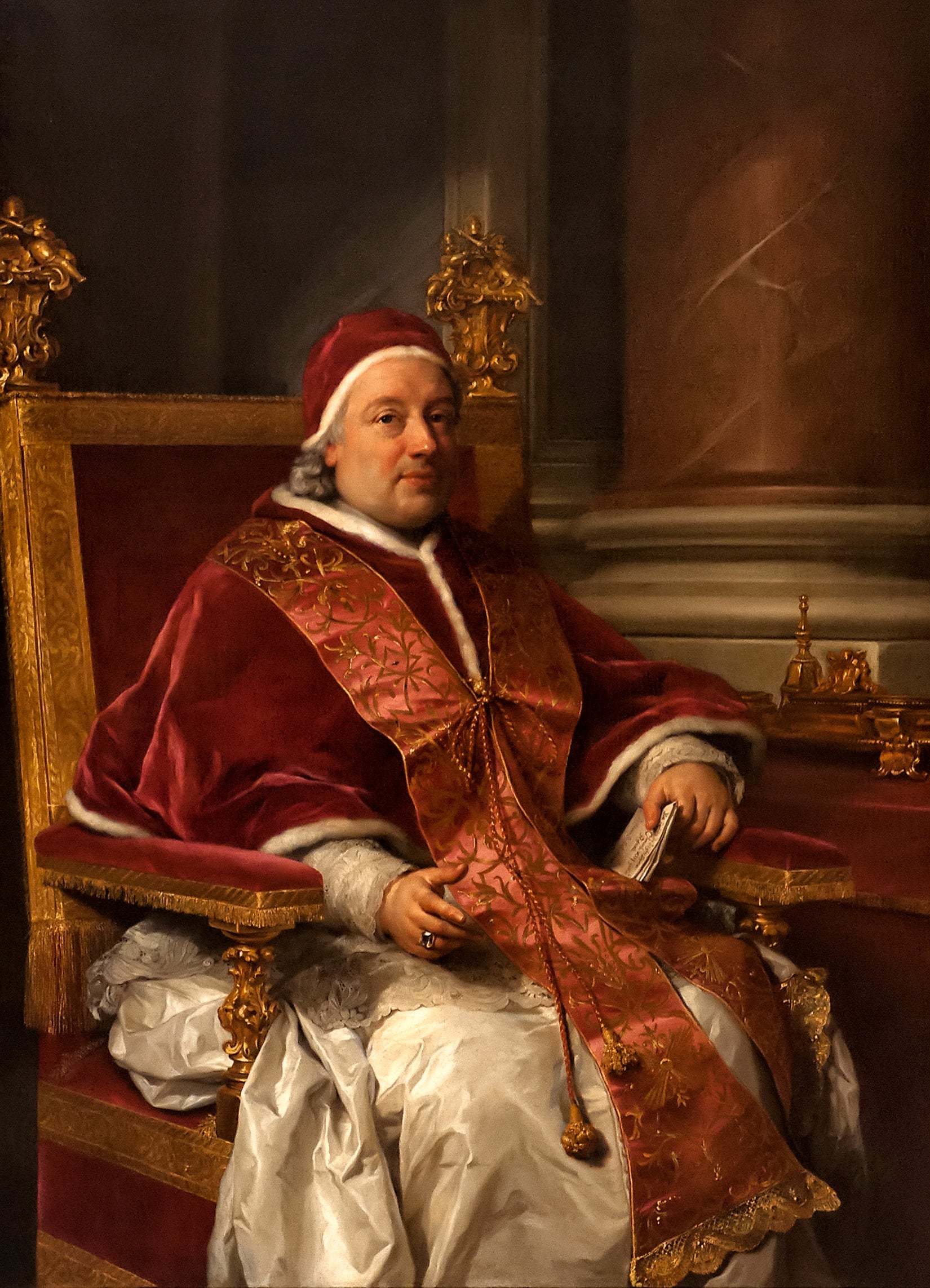 Portrait du pape Clément XIII Rezzonico - Anton Raphael Mengs