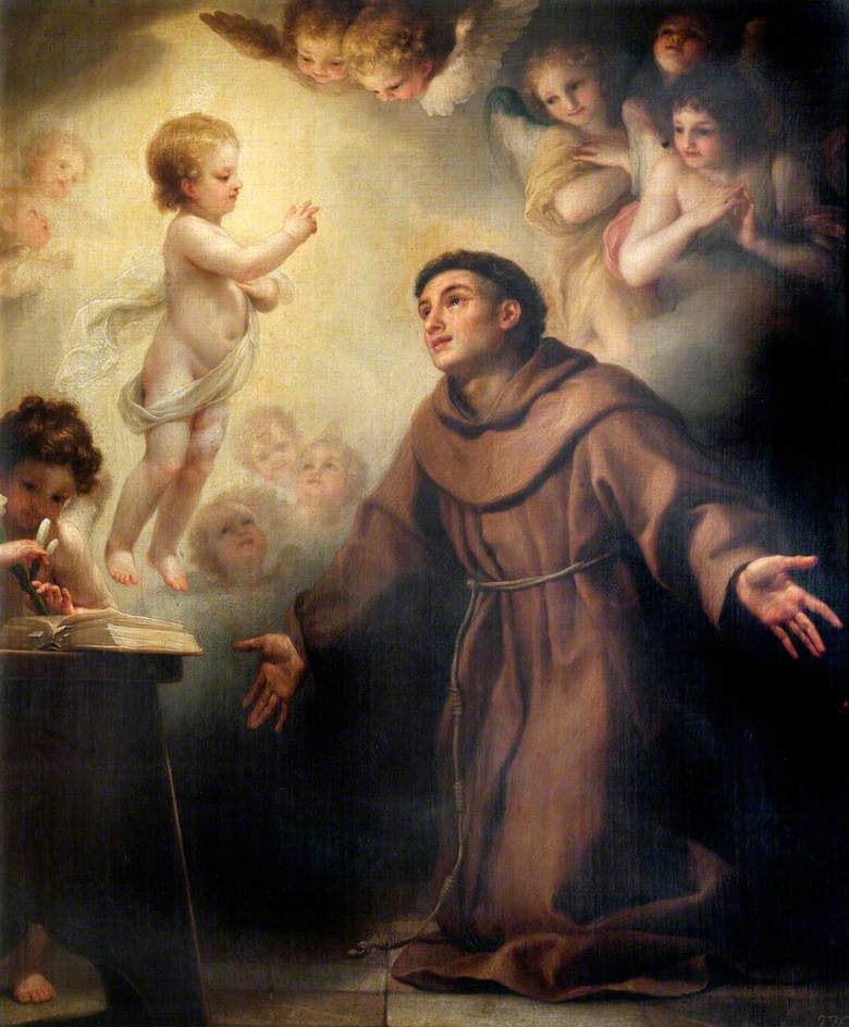 L'Enfant Jésus apparaissant à saint Antoine de Padoue - Anton Raphael Mengs