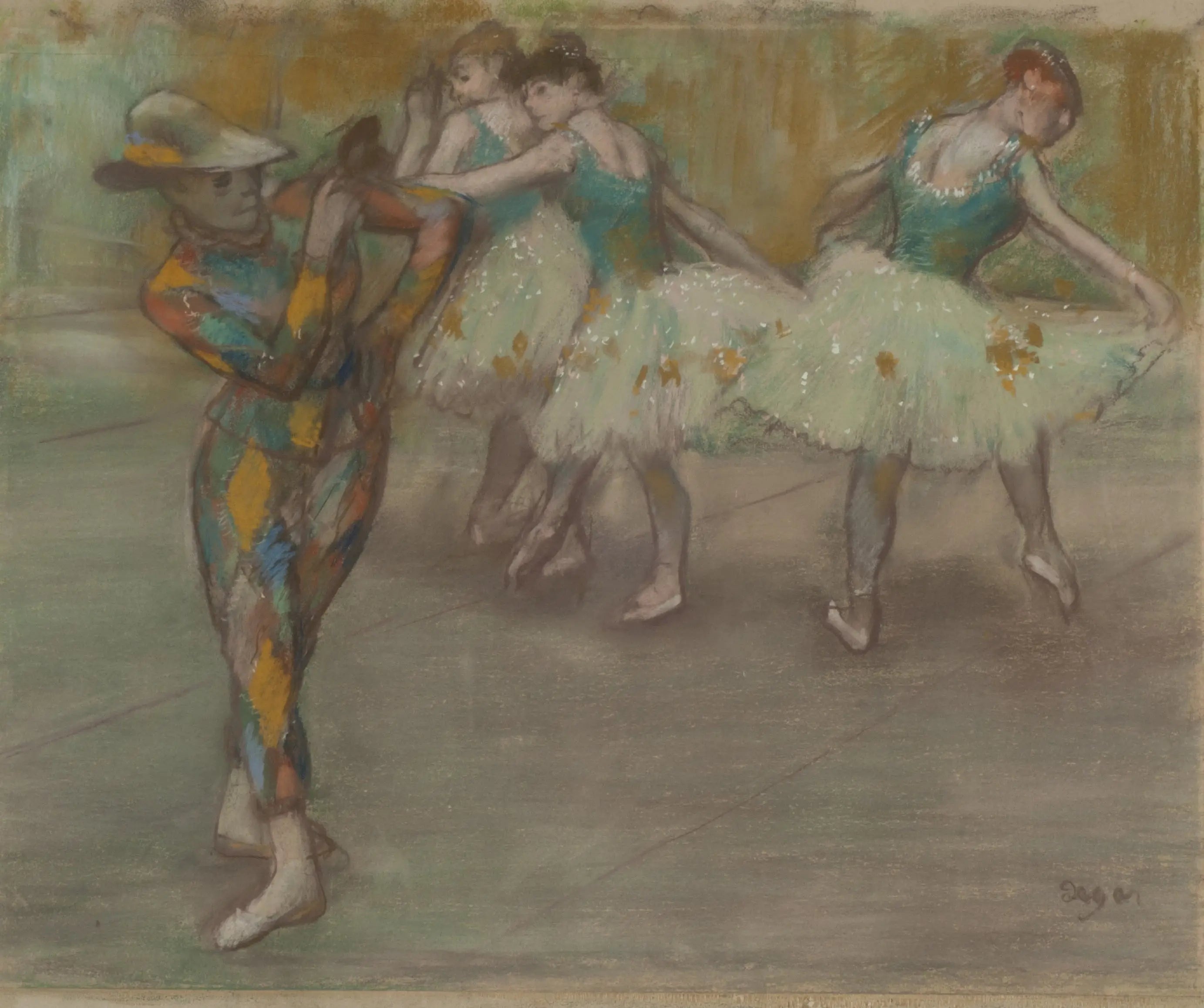Reproduction du tableau « La Danse d'Arlequin - Edgar Degas » par Alpha Reproduction en peinture à l’huile