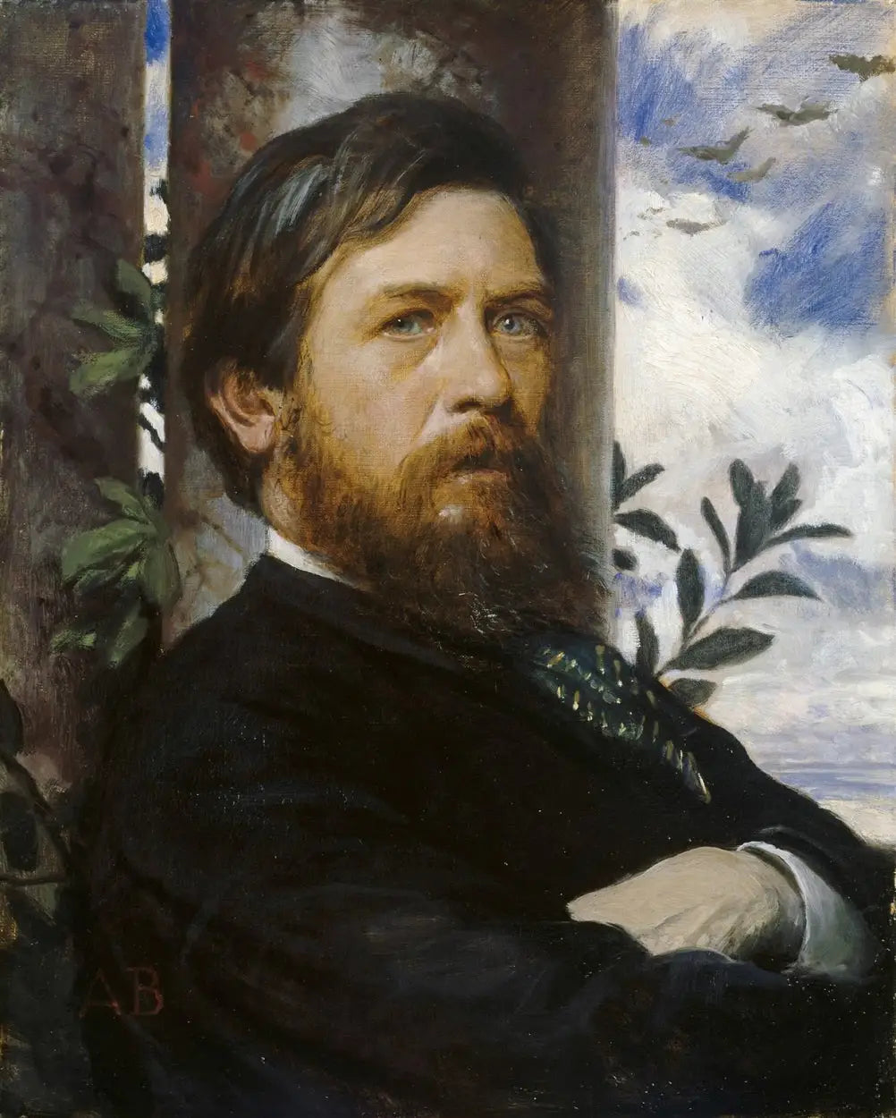 Autoportrait - Arnold Böcklin - Alpha Reproduction