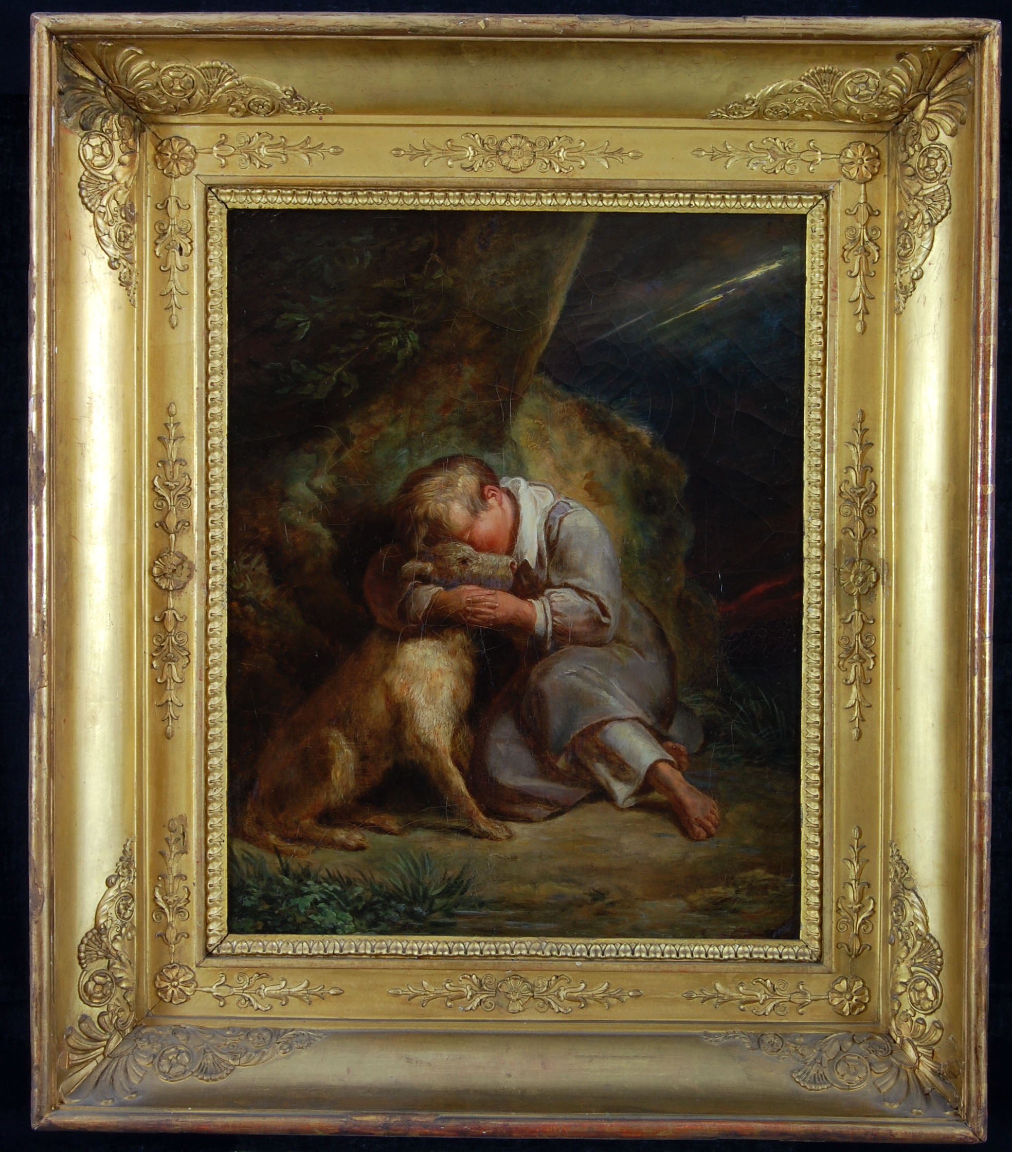 Enfant avec chien - Ary Scheffer