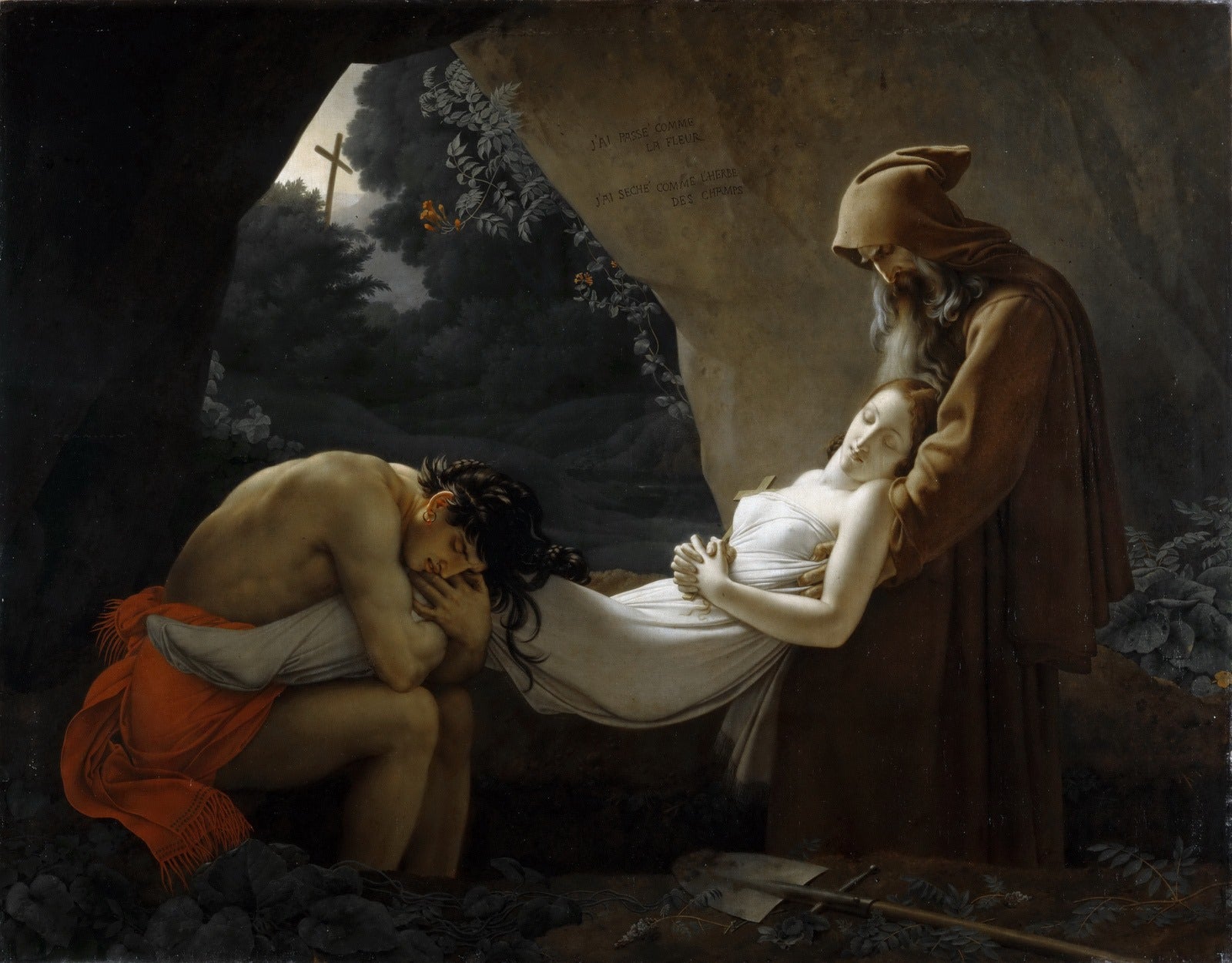Námět na pohřeb Ataly - Anne-Louis Girodet