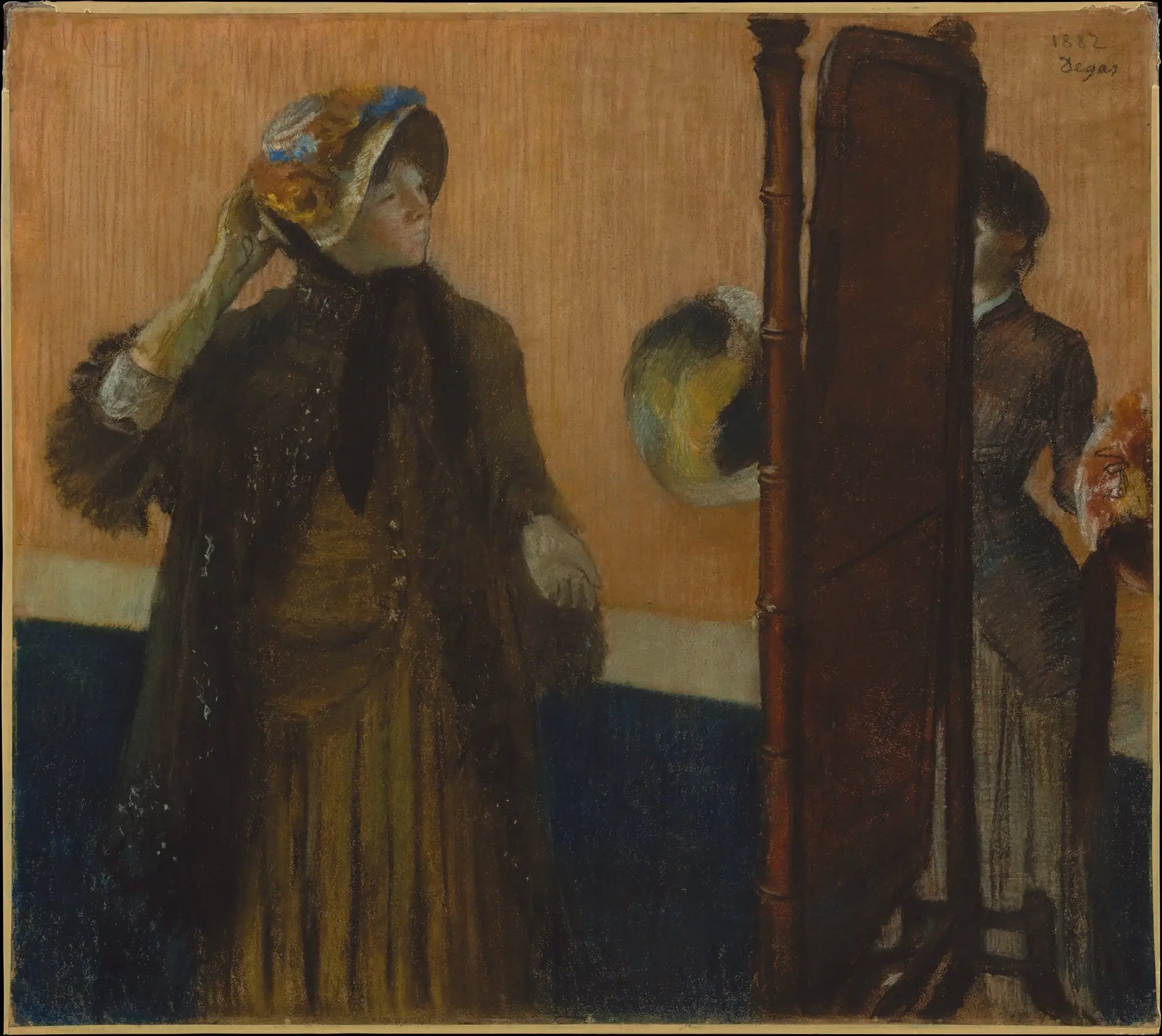 Reproduction du tableau « Chez la modiste - Edgar Degas » par Alpha Reproduction en peinture à l’huile