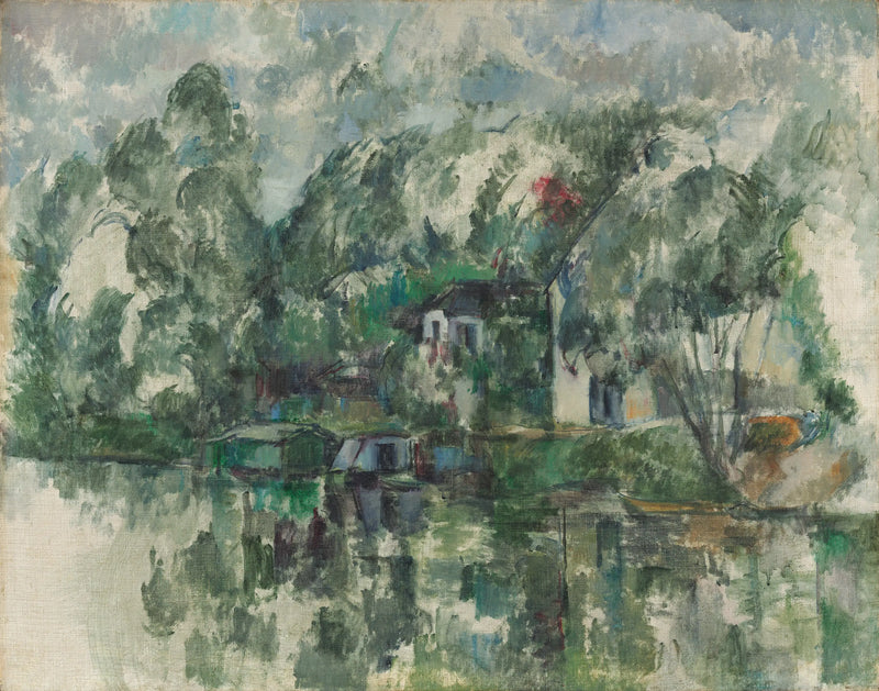 Na břehu vody - Paul Cézanne