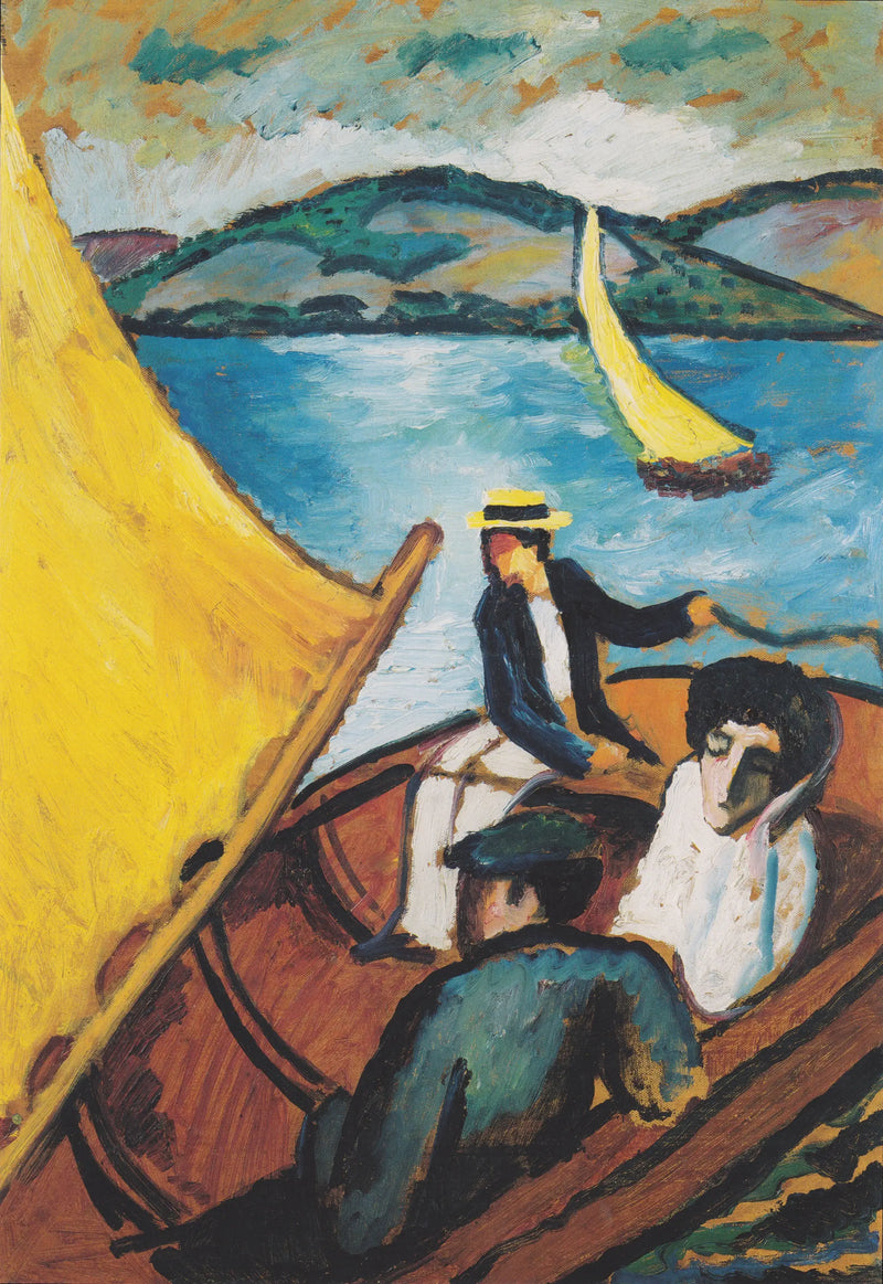 Plachetnice na Tegernském jezeře - August Macke
